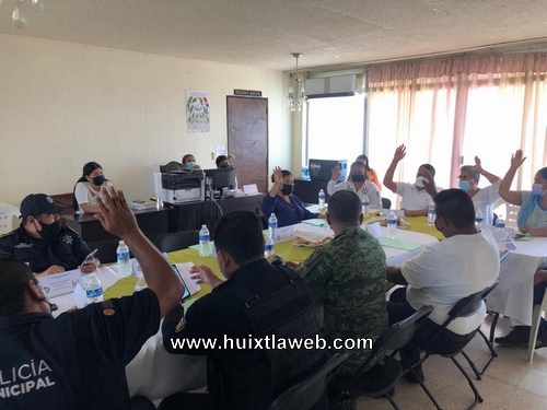 Realizan 8va. Sesión ordinaria del consejo municipal de seguridad pública en Comaltitlán